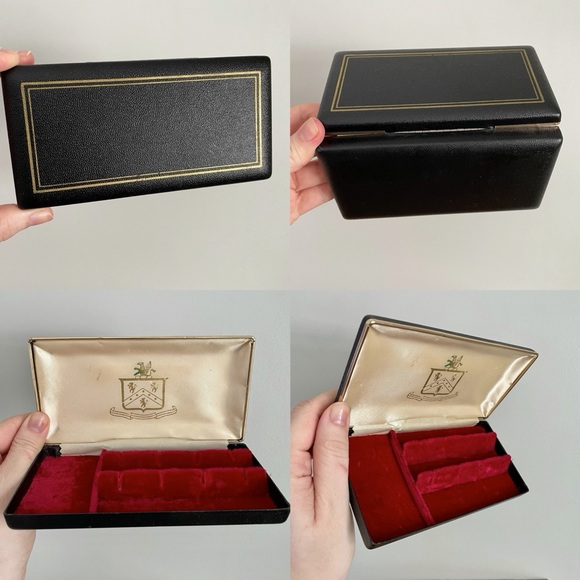 Sleek Vintage Jewelry Travel Case